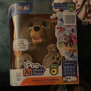 Poe the AI Story Bear - Gray